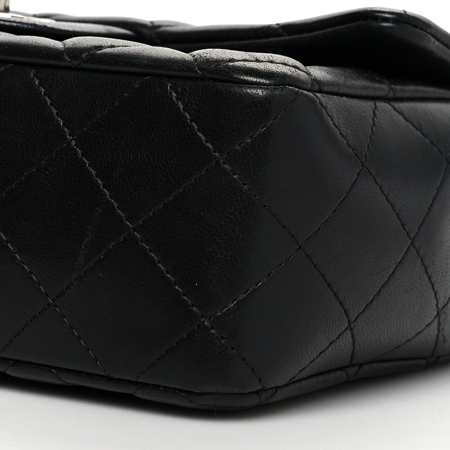 Chanel Lambskin Quilted Mini Rectangular Flap Black 10 of 11