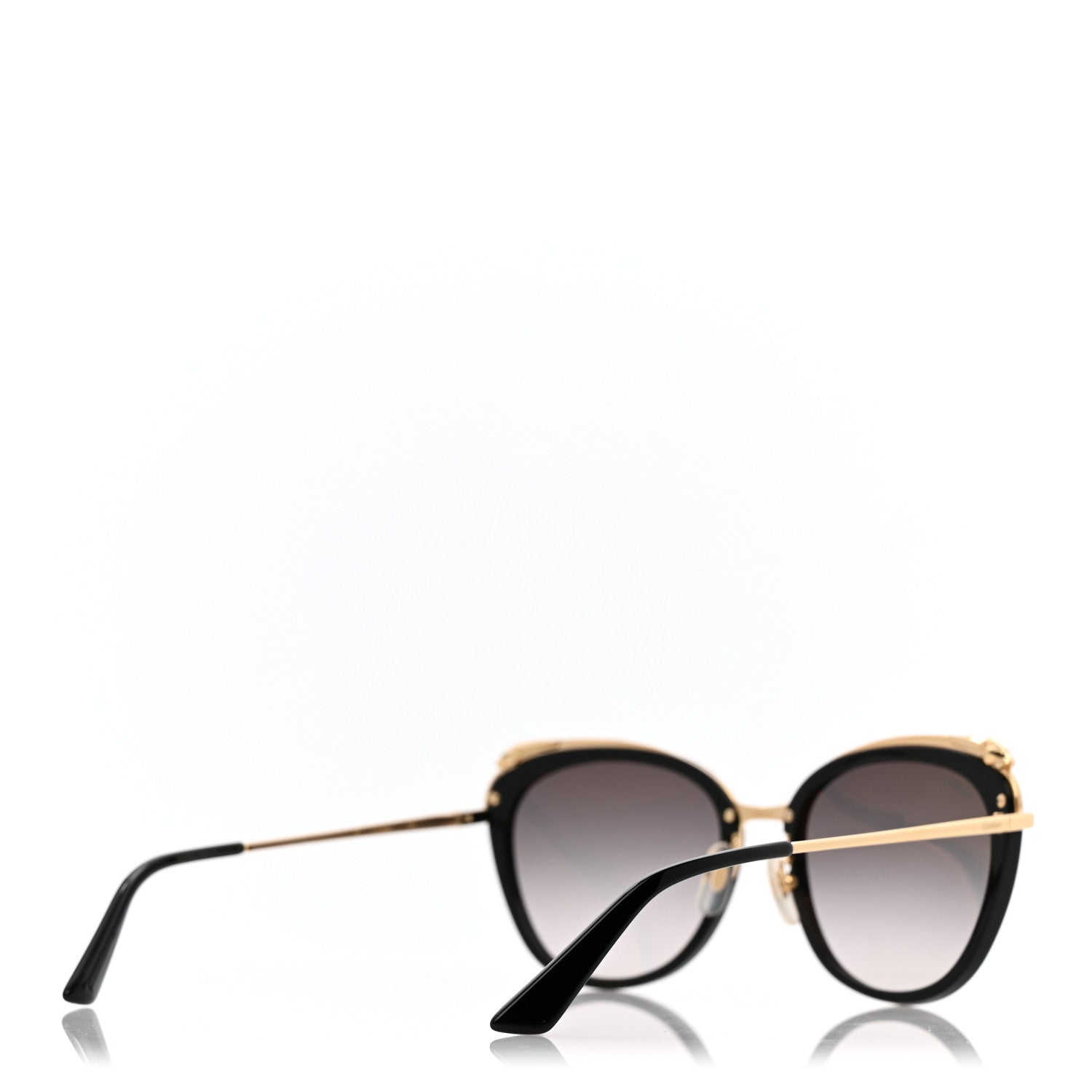 Cartier Panthere De Cartier Sunglasses CT0150SA Black Gold Black Gold 5 of 8