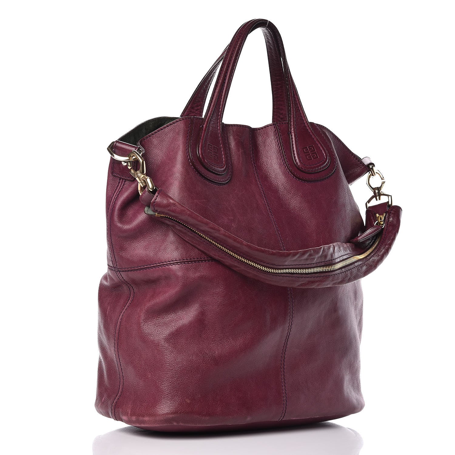 Givenchy Lambskin North South Nightingale Aubergine 3 of 25