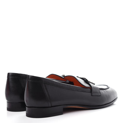 Hermes Goatskin Paris Loafers 36.5 Black 4 of 11