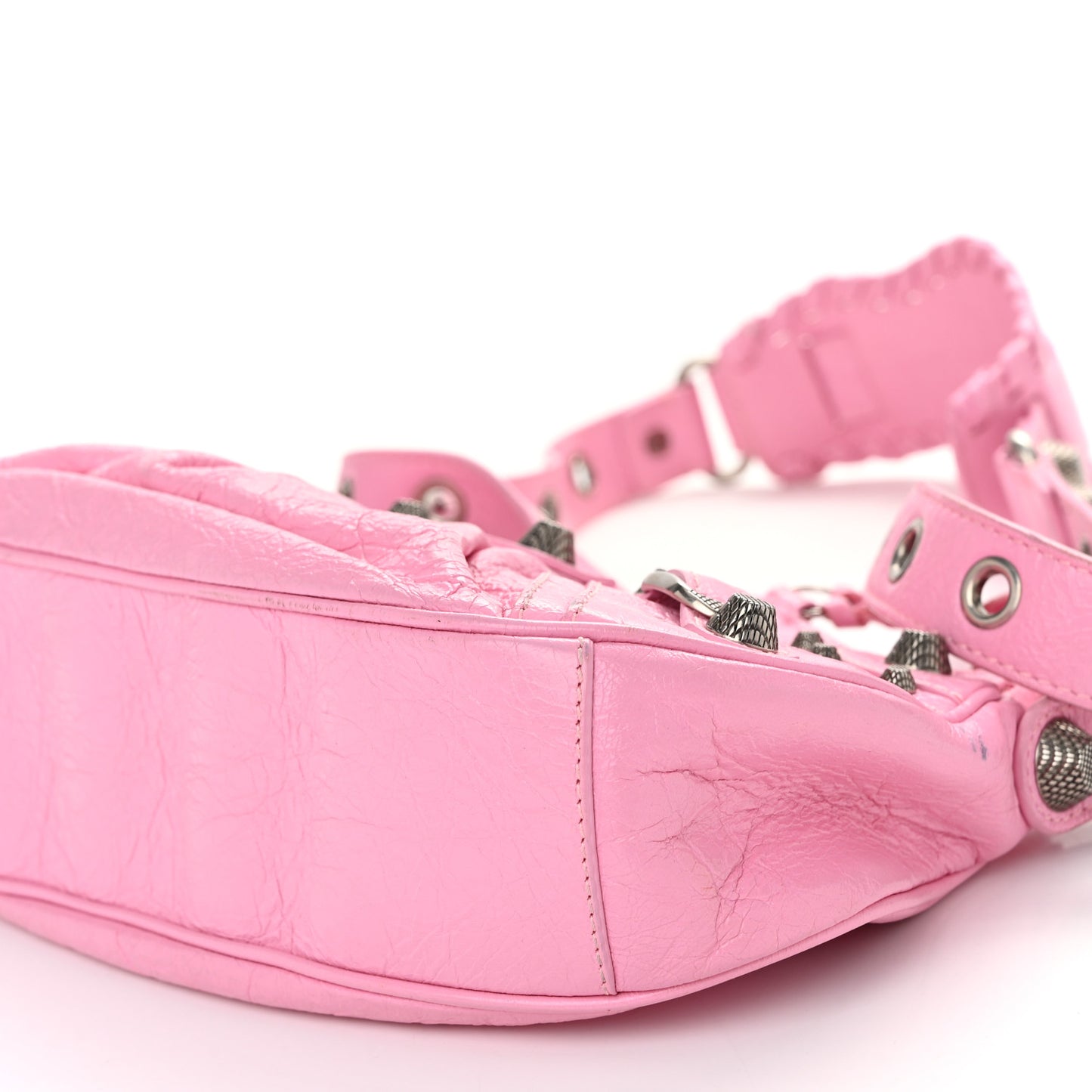 Agneau Arena Le Cagole Shoulder Bag XS Candy Pink
