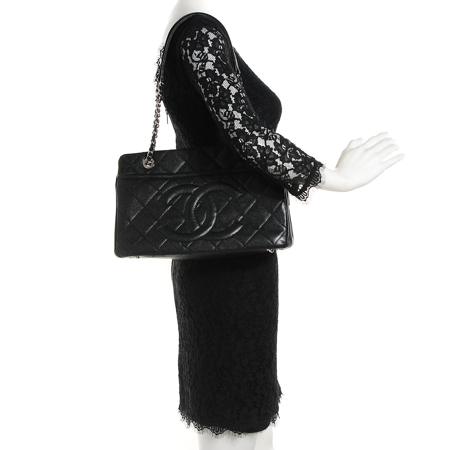 Caviar CC Timeless Tote Black