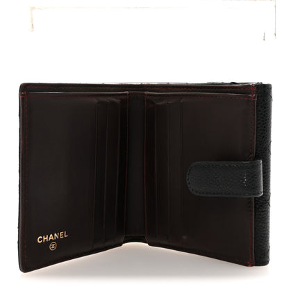 Chanel Caviar Quilted Compact French Flap Wallet Black 5 of 8