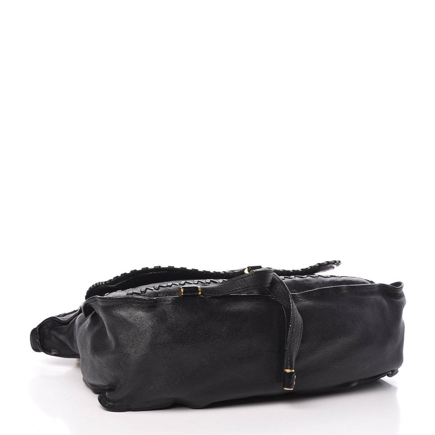 Chloe Lambskin Embroidered Medium Marcie Satchel Black 6 of 12