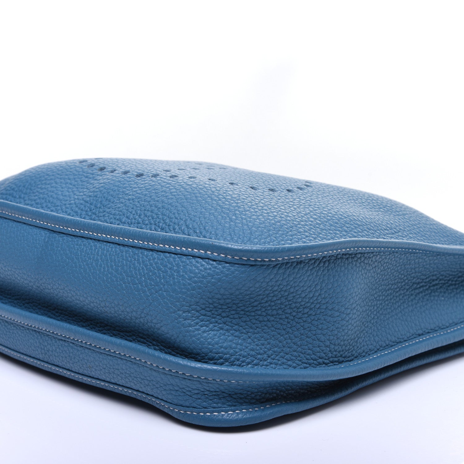 Hermes Taurillon Clemence Evelyne III PM Blue Jean 7 of 11