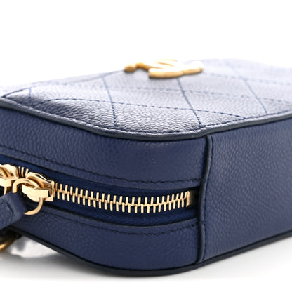 Chanel Caviar Quilted Waist Bag Navy Blue 9 of 10
