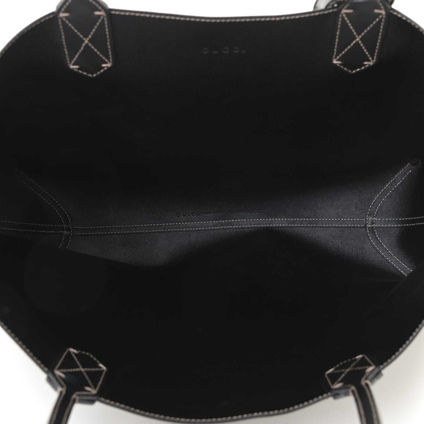 Calfskin GG Supreme Monogram Medium Reversible Tote Black