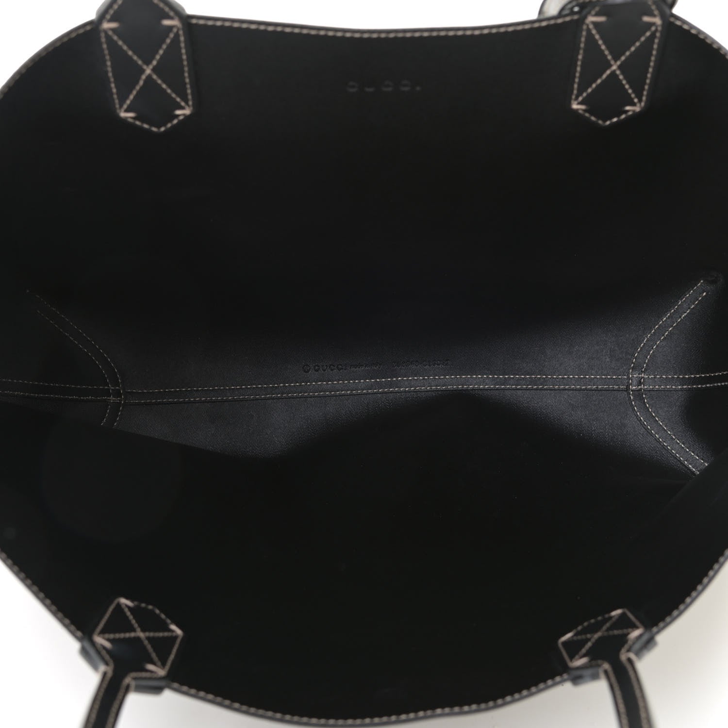 Gucci Calfskin GG Supreme Monogram Medium Reversible Tote Black 7 of 7