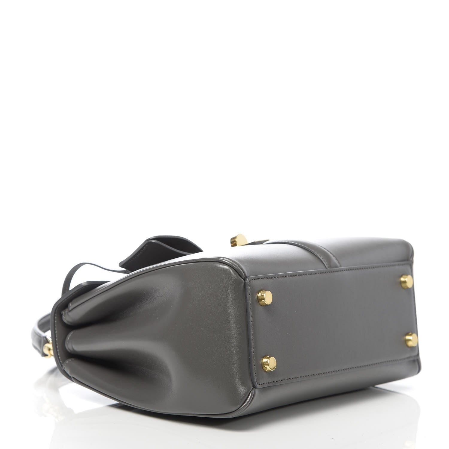 Celine Satinated Calfskin Small 16 Top Handle Bag Gray 4 of 12
