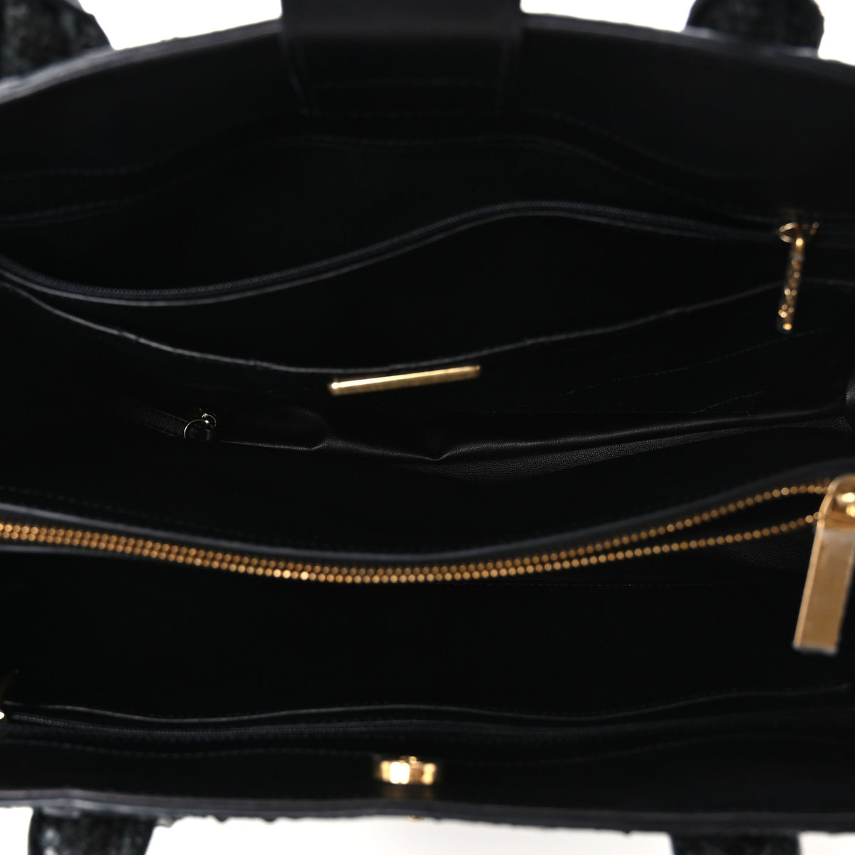 Chanel Snakeskin  Medium Executive Cerf Shopper Tote Black 5 of 11