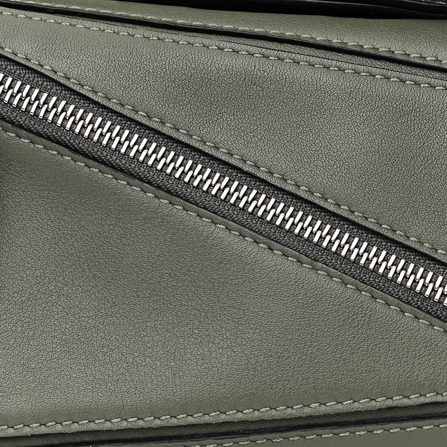 Loewe Calfskin Mini Puzzle Bumbag Dark Sage 8 of 11