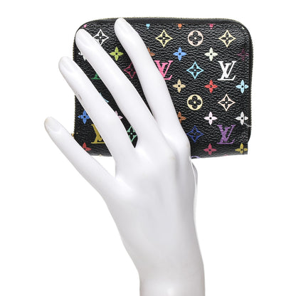 Louis Vuitton Monogram Multicolor Zippy Coin Purse Black Grenade 2 of 6