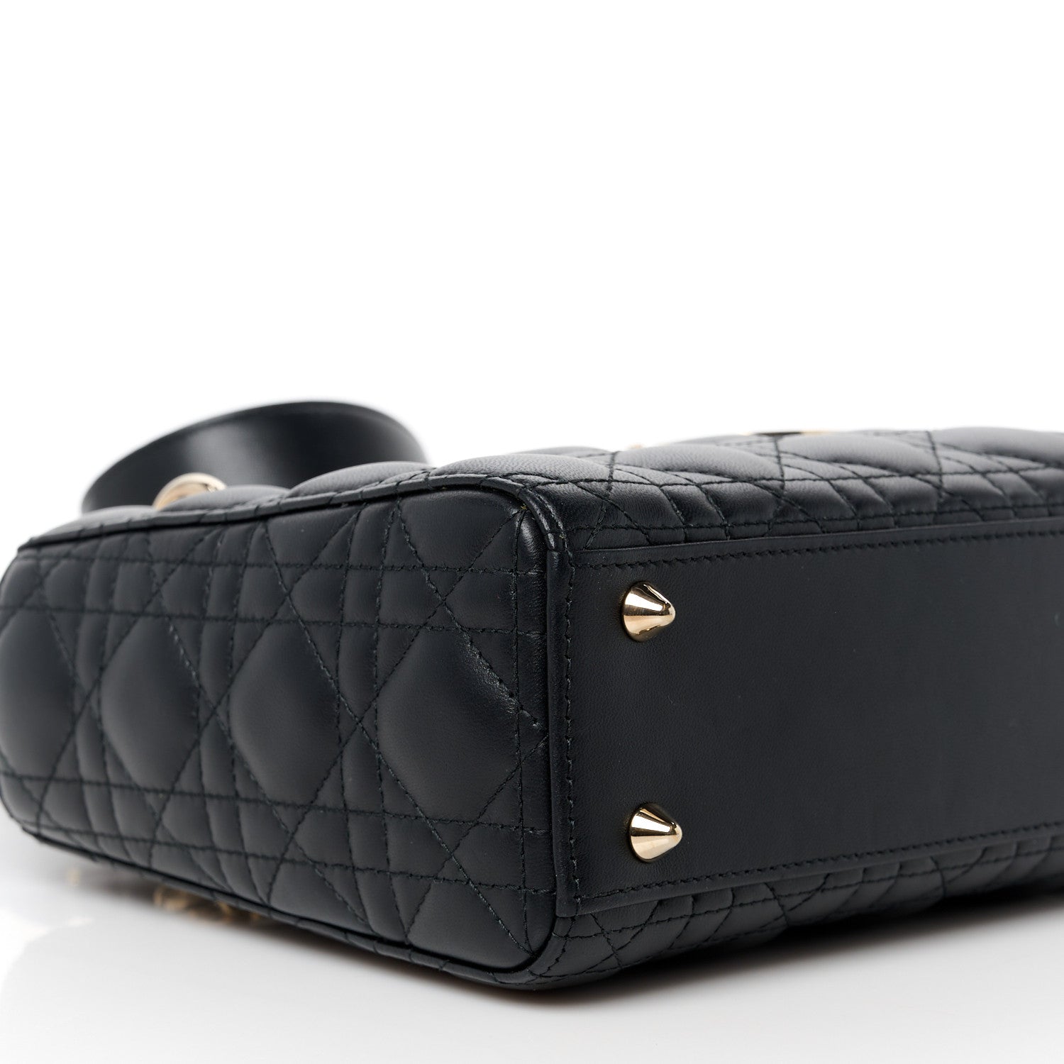 Christian Dior Lambskin Cannage Small My ABCDior Lady Dior Black 9 of 10