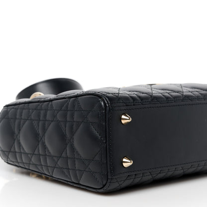 Christian Dior Lambskin Cannage Small My ABCDior Lady Dior Black 9 of 10