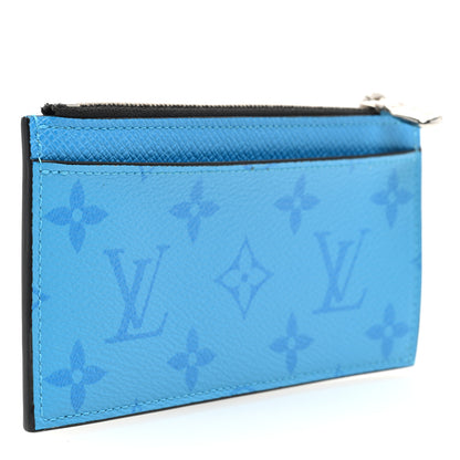 Louis Vuitton Taigarama Coin Card Holder Blue Lagoon 3 of 6