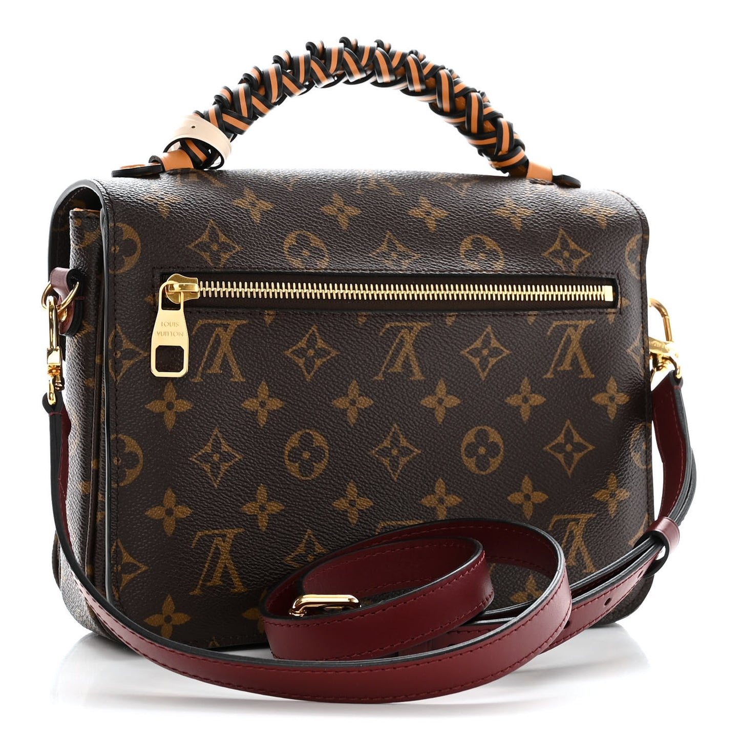 Monogram Braided Pochette Metis Safran