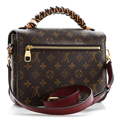 Louis Vuitton Monogram Braided Pochette Metis Safran 3 of 11