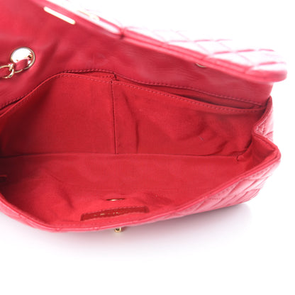 Chanel Lambskin East West Valentine Charms Flap Dark Pink 5 of 15