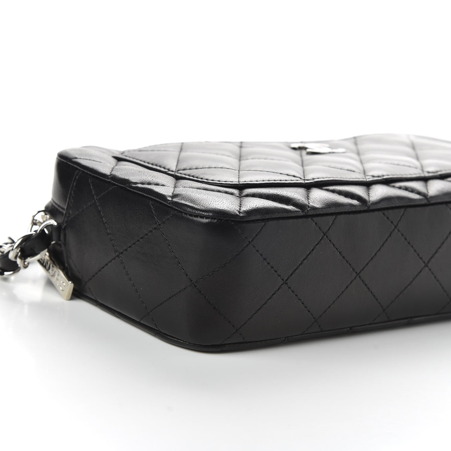 Chanel Lambskin Quilted Timeless Camera Case Black 8 of 11