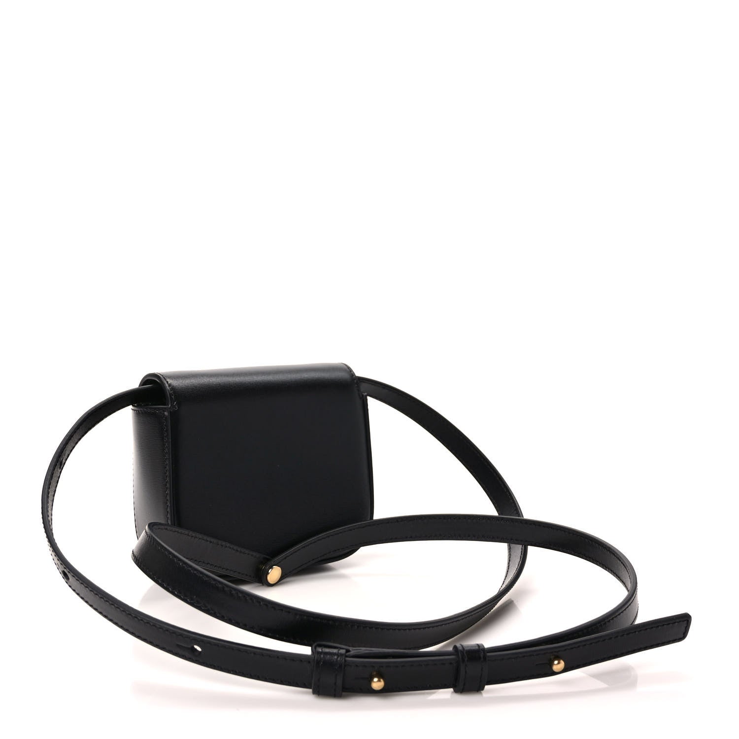 Celine Shiny Calfskin Mini Triomphe Black 3 of 9