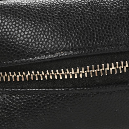 Chanel Caviar Quilted Medium Curvy Pouch Cosmetic Case Black 9 of 9