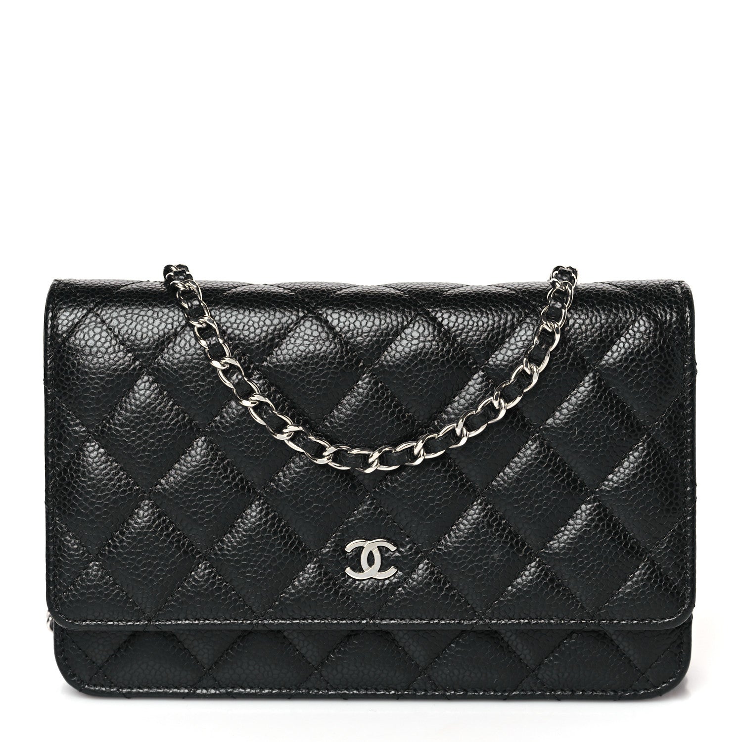 Chanel Caviar Quilted Wallet on Chain WOC Black 1 of 10