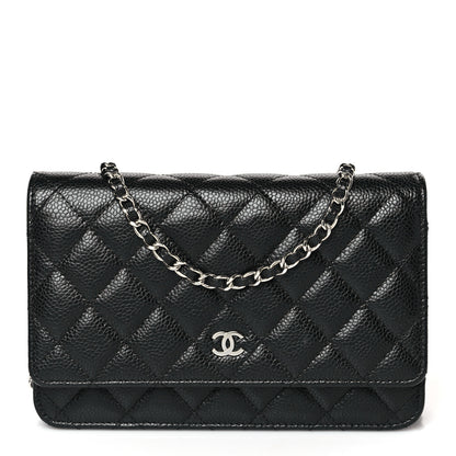 Chanel Caviar Quilted Wallet on Chain WOC Black 1 of 10