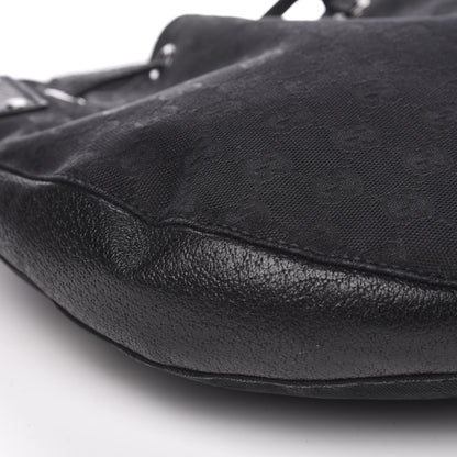 Gucci Monogram Drawstring Hobo Black 8 of 12