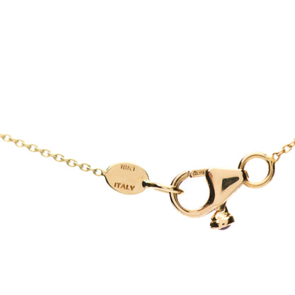 Roberto Coin 18K Yellow Gold Diamond .25ct Diamonds By The Inch Five Station Necklace 4 of 5