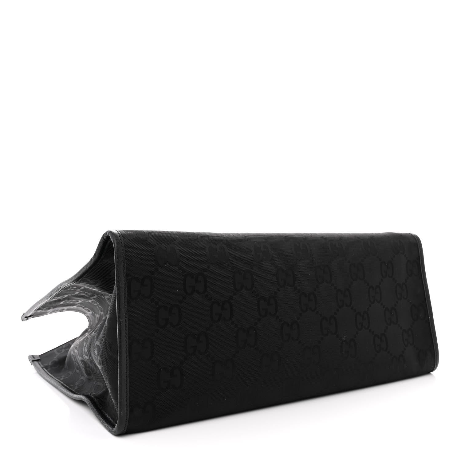 Gucci Econyl Nylon Monogram Large Off The Grid Tote Bag Black 4 of 10