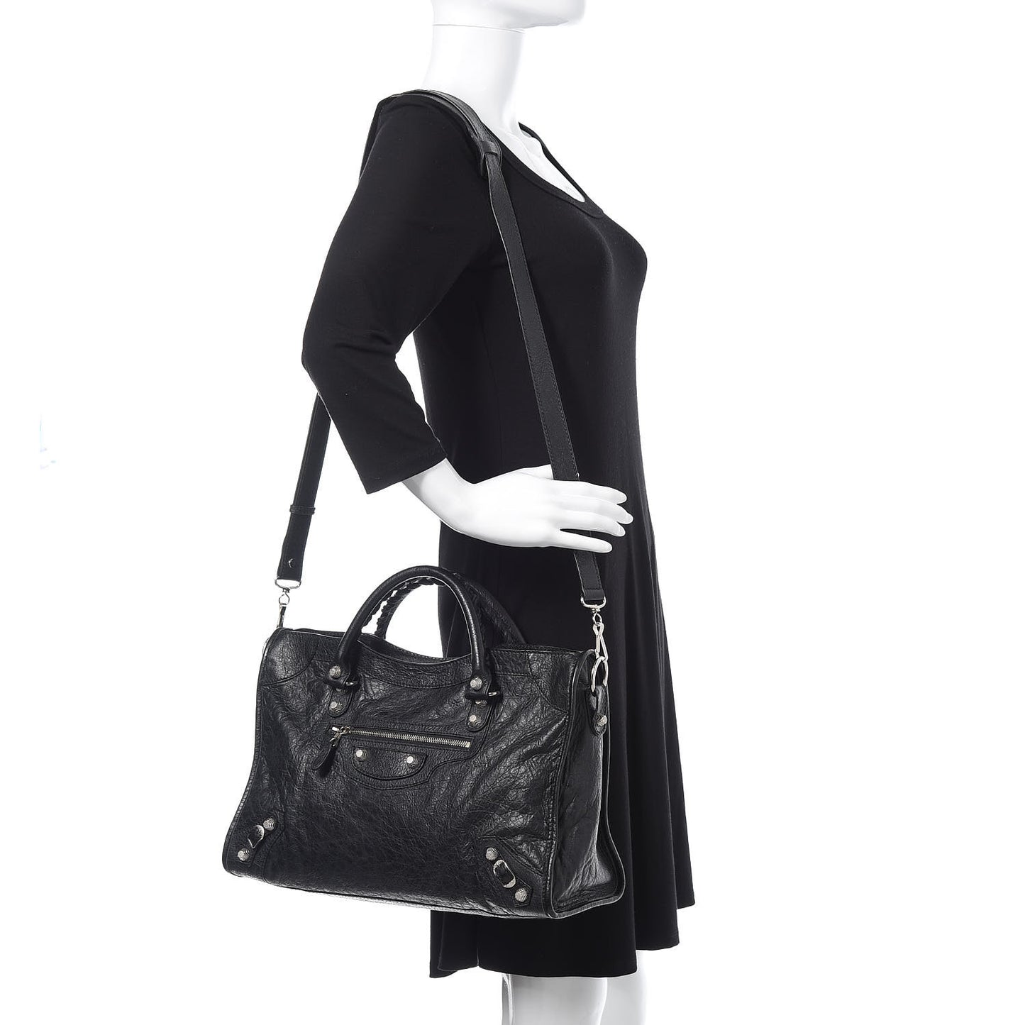 Agneau Giant 12 Silver Hardware City Black