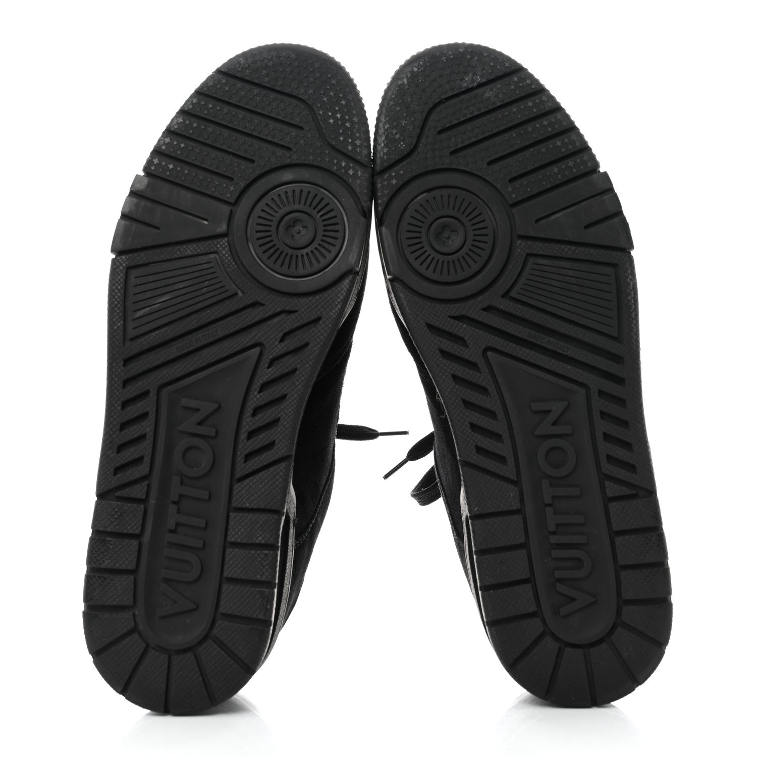 Louis Vuitton Suede Mens LV Trainer Sneakers 7.5 Black 5 of 8