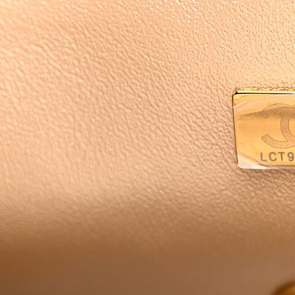 Chanel Metallic Goatskin Quilted Mini Rectangular Flap Gold 7 of 12