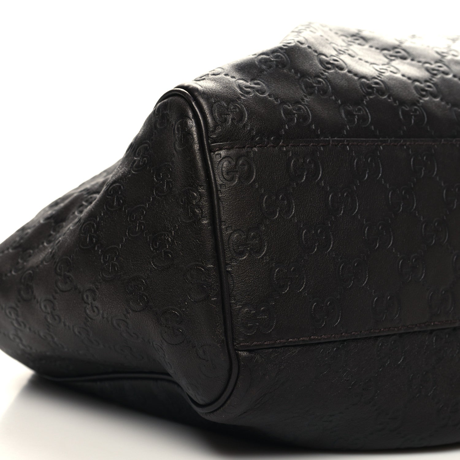 Gucci Guccissima Vitello Tender Large Sukey Tote Testa di Moro 9 of 12