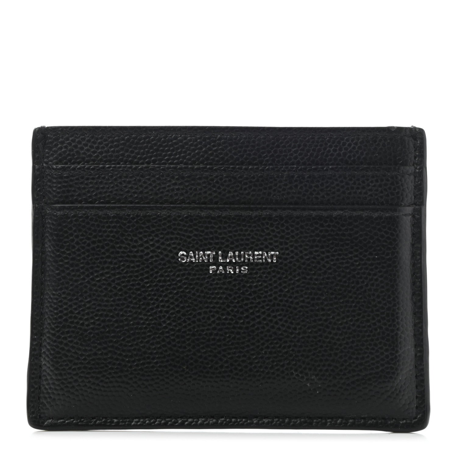 Saint Laurent Grain De Poudre Card Case Black 1 of 8