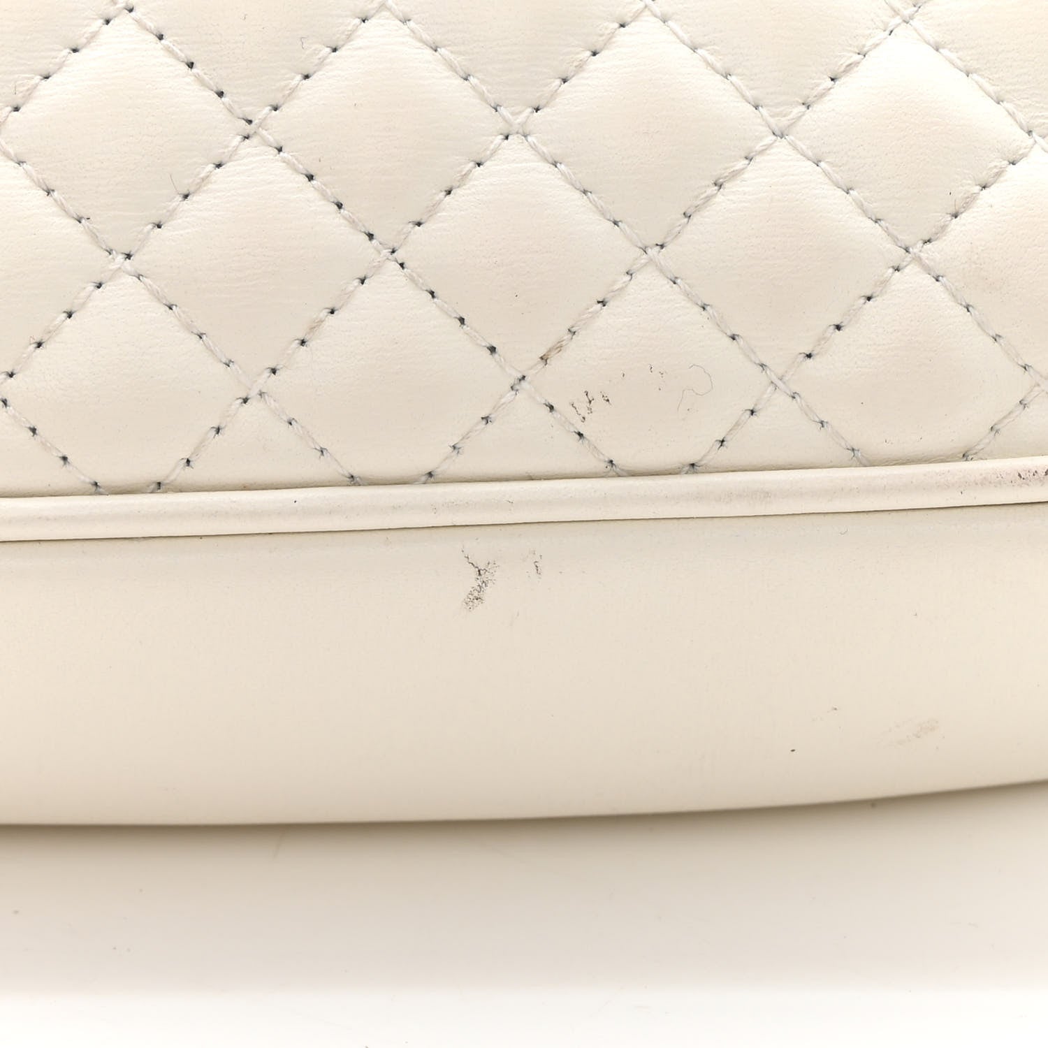 Gucci Nappa Web Trapuntata Small GG Shoulder Bag White 12 of 17