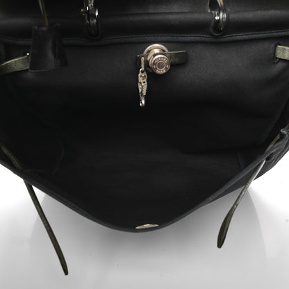 Hermes Toile Vache Calfskin Herbag 39 MM Black 5 of 24