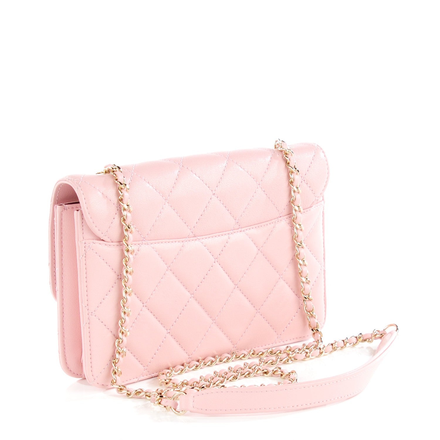 Chanel Sheepskin Quilted Mini Beauty Lock Flap Pink 2 of 10