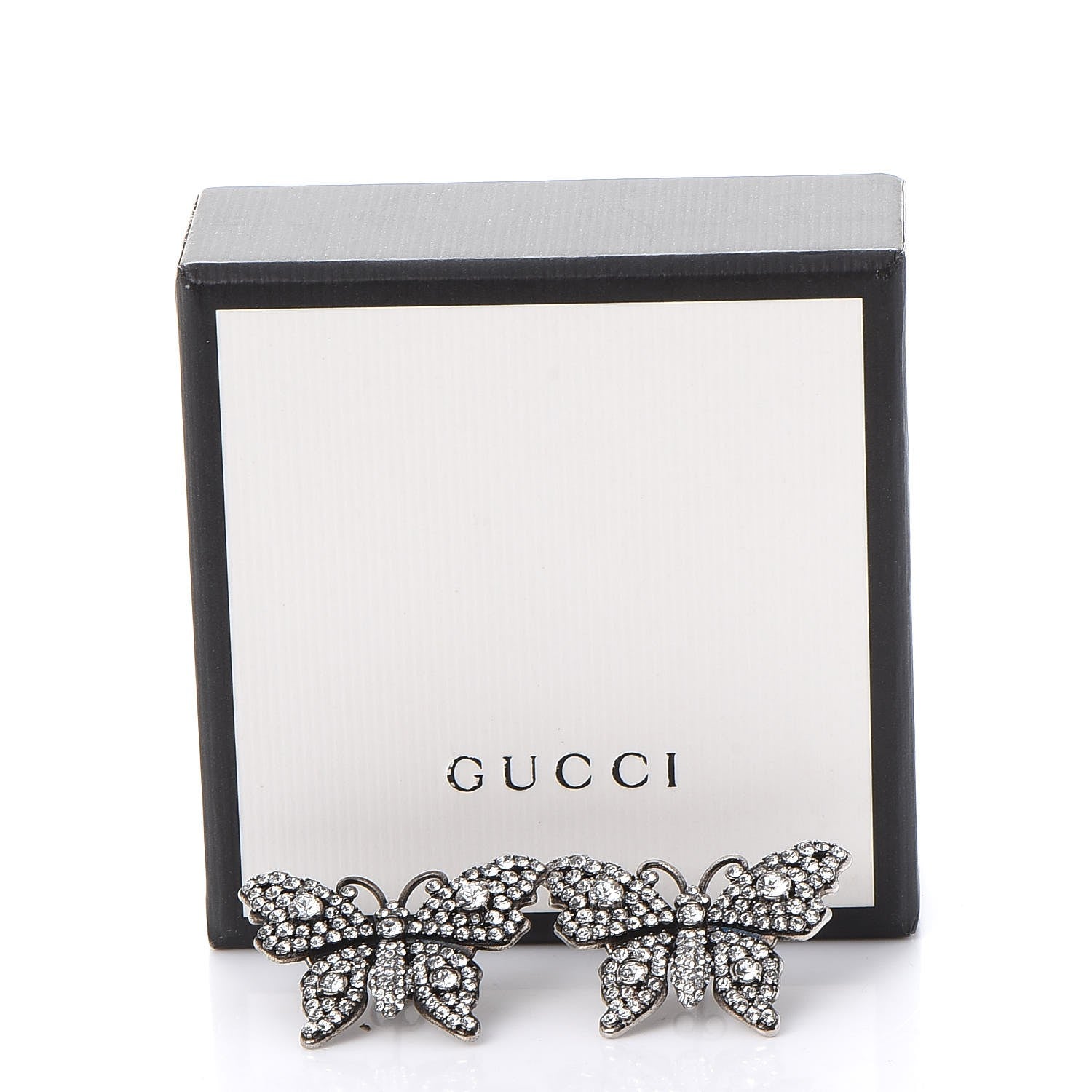 Gucci Crystal Butterfly Stud Earrings 6 of 6
