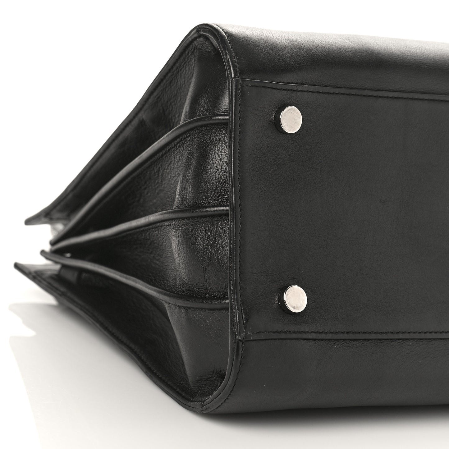 Calfskin Small Sac De Jour Studded Black