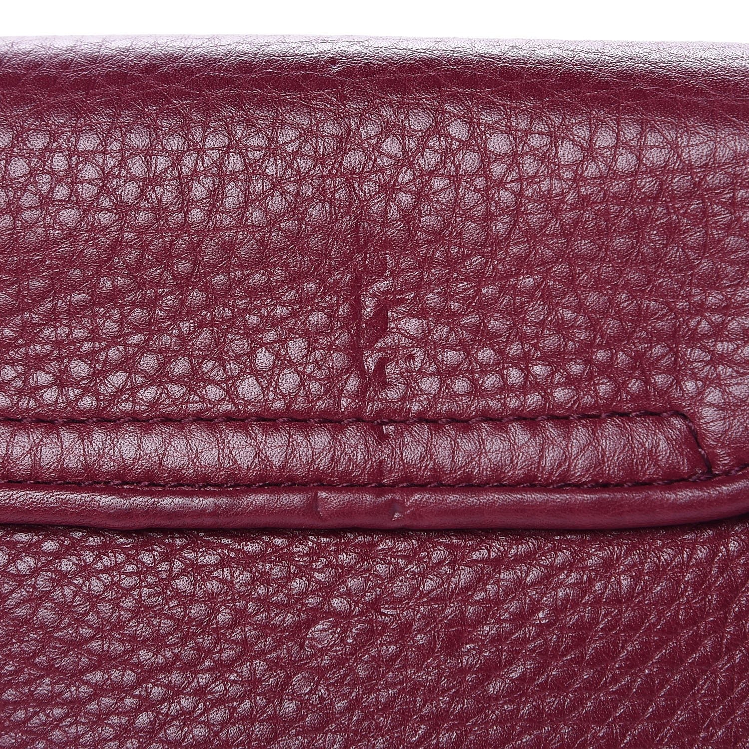 Gucci Cellarius Calfskin Small 1973 Chain Shoulder Bag Cherry Gloss 8 of 9