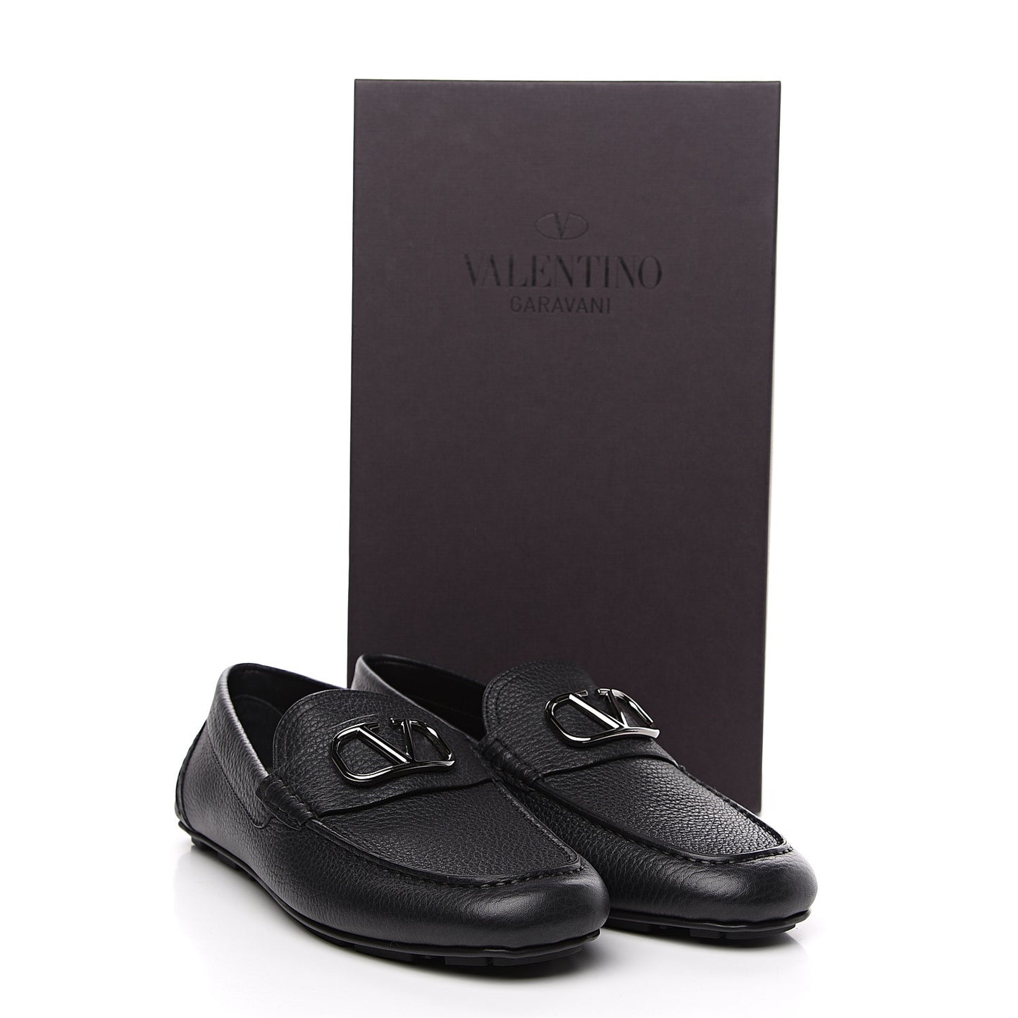 Calfskin Vlogo Loafers 42 Black