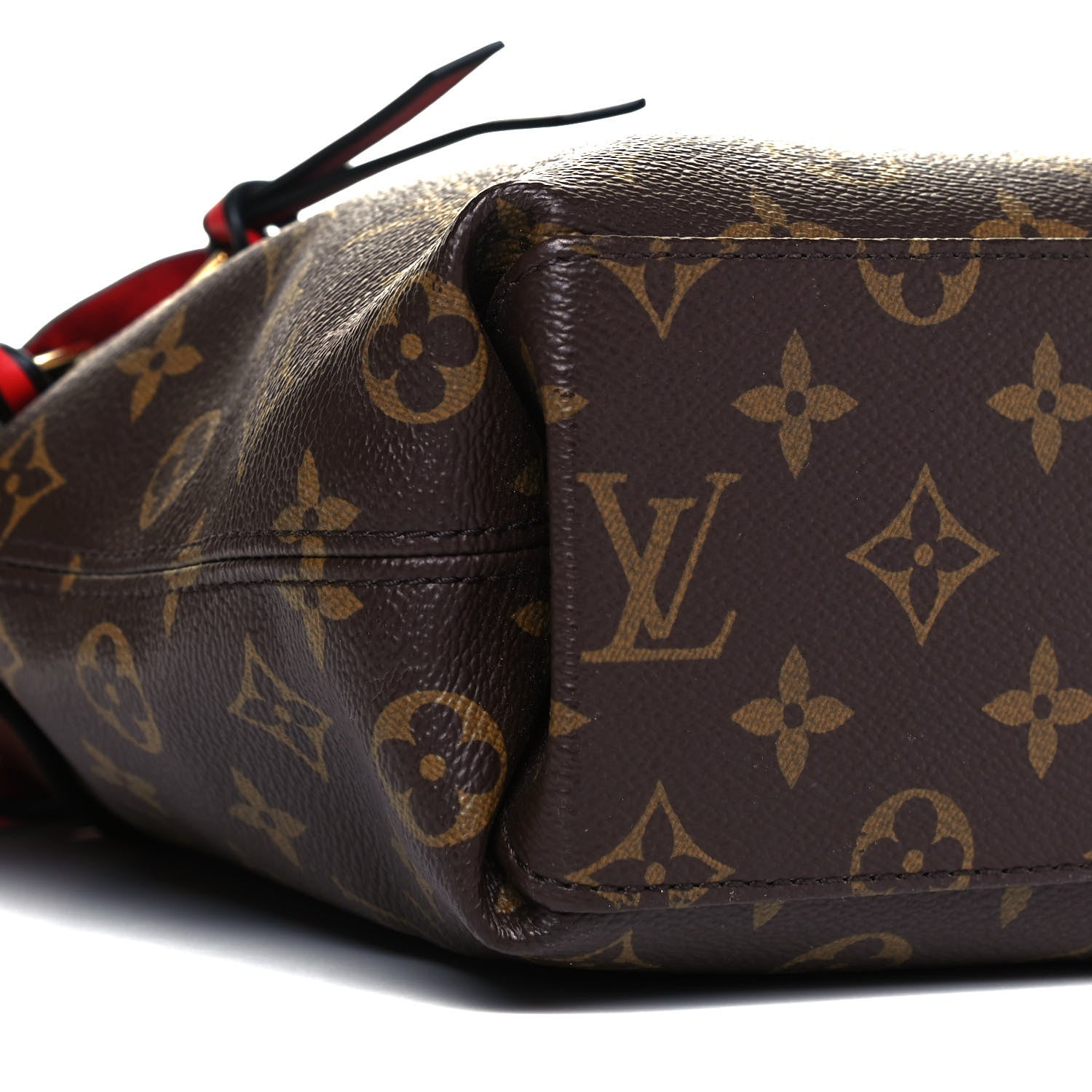 Louis Vuitton Monogram Tuileries Besace Caramel Rouge 8 of 9
