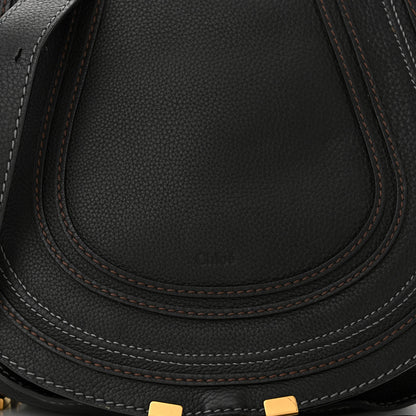 Chloe Calfskin Medium Marcie Round Crossbody Bag Black 8 of 10