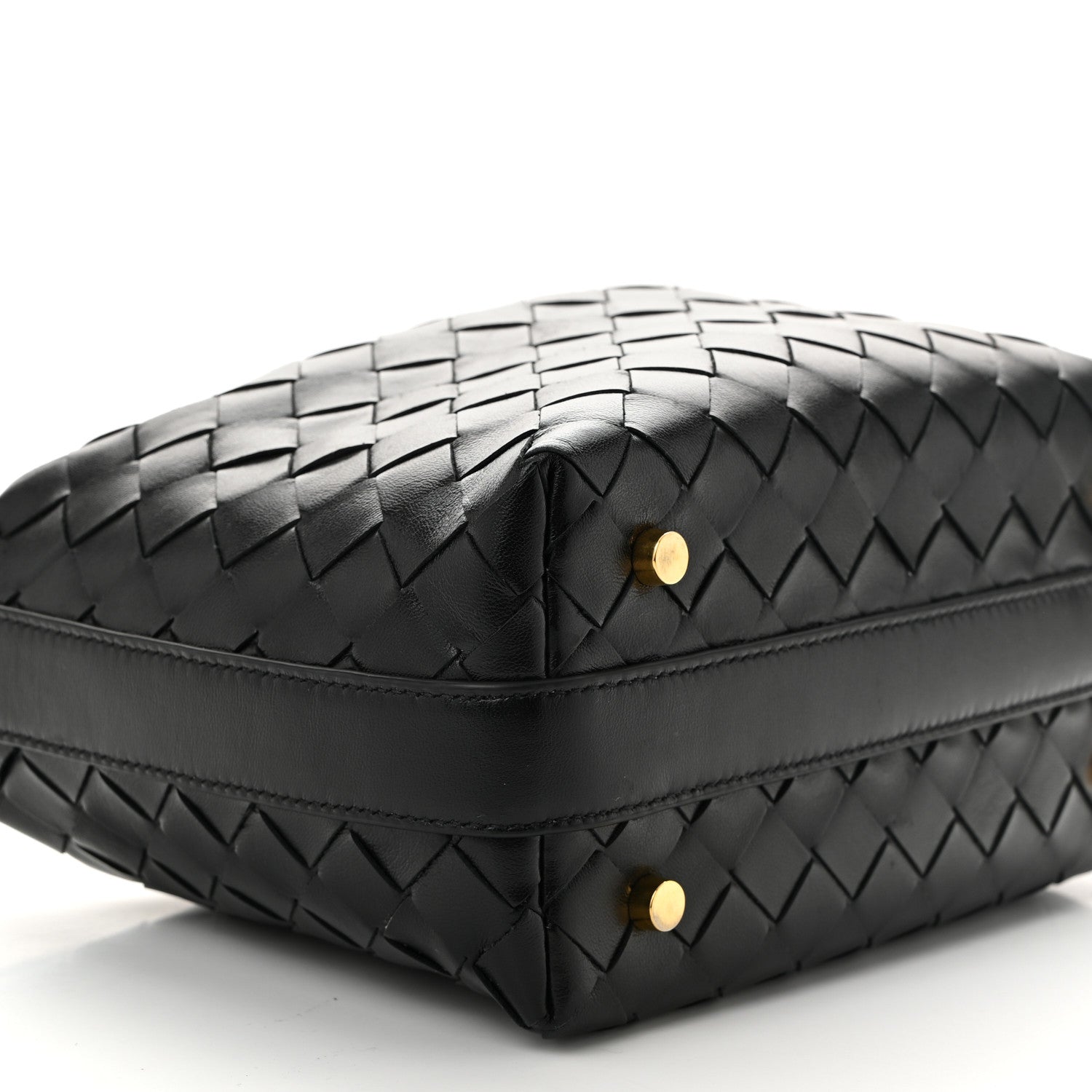 Bottega Veneta Calfskin Nappa Intrecciato Mini Wallace Black 9 of 10