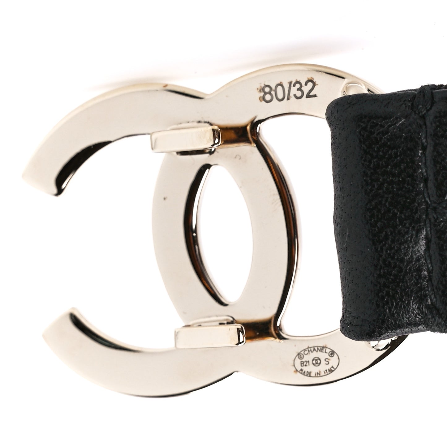 Calfskin CC Belt 80 32 Black