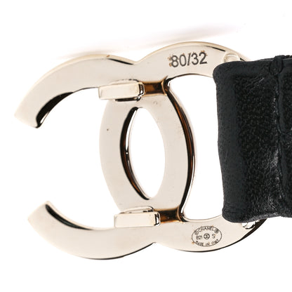 Chanel Calfskin CC Belt 80 32 Black 3 of 4