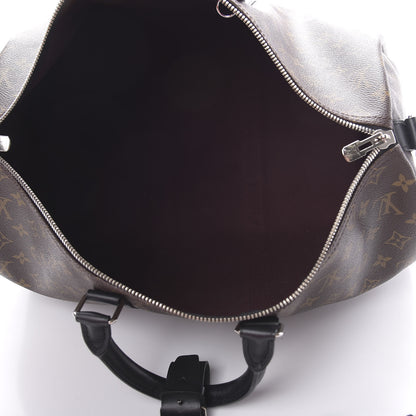 Louis Vuitton Monogram Macassar Keepall Bandouliere 45 4 of 10