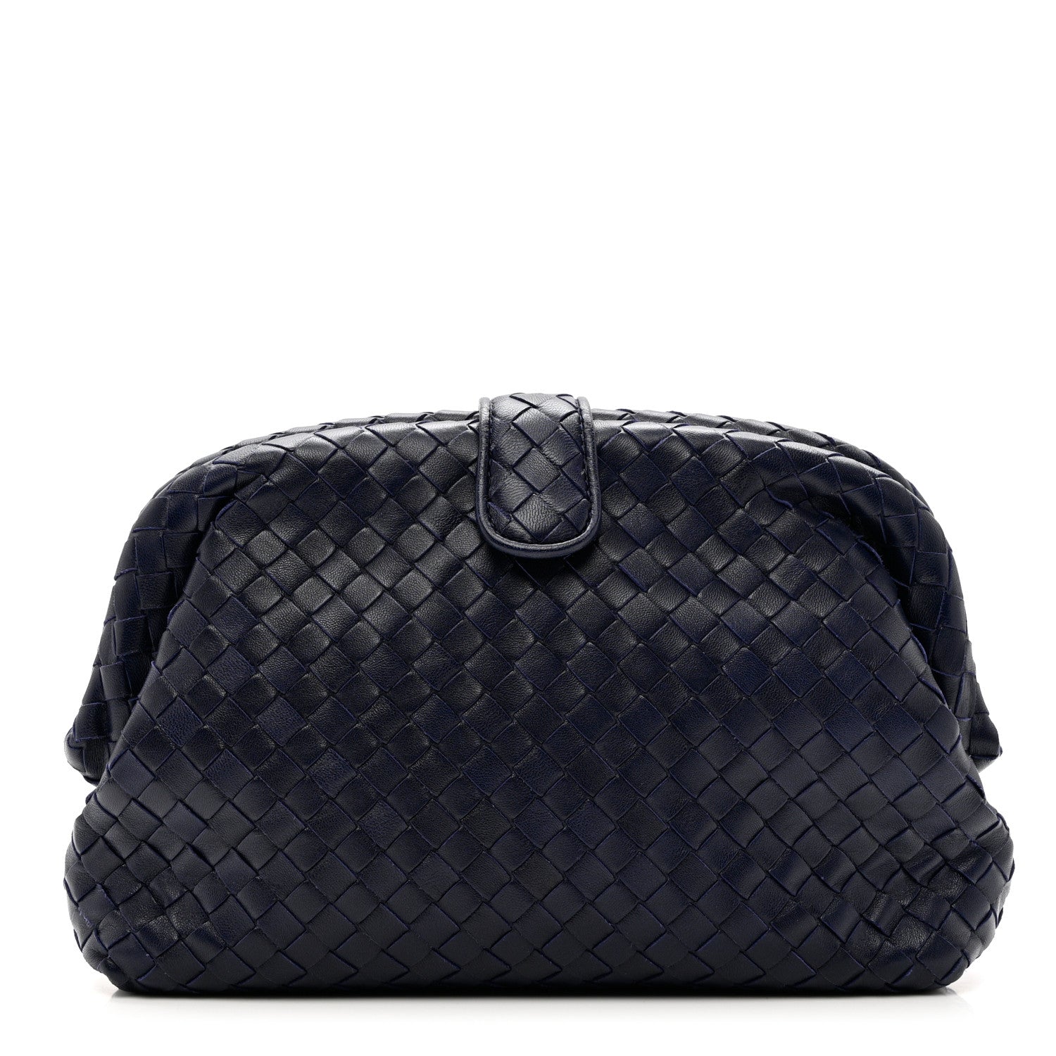 Bottega Veneta Nappa Intrecciato The Lauren 1980 Clutch Cobalt 1 of 10