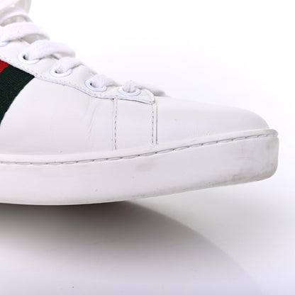 Gucci Calfskin Ayers Web Pineapple Ladybug Embroidered Womens Ace Sneakers 37.5 White 19 of 20